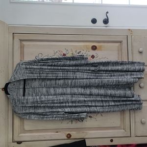 Black and white marled cardigan
